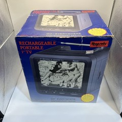 Vintage Rhapsody Model TV– 647 Rechargeable Portable 7 Inch