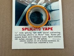 NOS NIB Vintage 1959 Audiotex Splicing Tape Cat No 30-110 Sealed Package