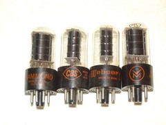 4 x 6V6gt Hytron Tubes *Clear Glass*Very Strong Matched Quad*#14
