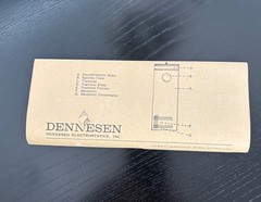Dennesen Geometric Soundtraktor Turntable Cartridge Alignment Protractor