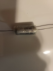 2 Vintage Sprague 196P10491S4 Vitamin Q Capacitor .1 uf 100 DC