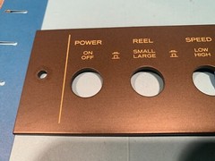 Teac A-3440 Reel To Reel Player Parting Out – Faceplate