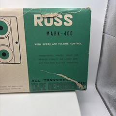 VINTAGE ROSS MARK 400 REEL TO REEL TAPE RECORDER UNTESTED PARTS OR REPAIR ONLY