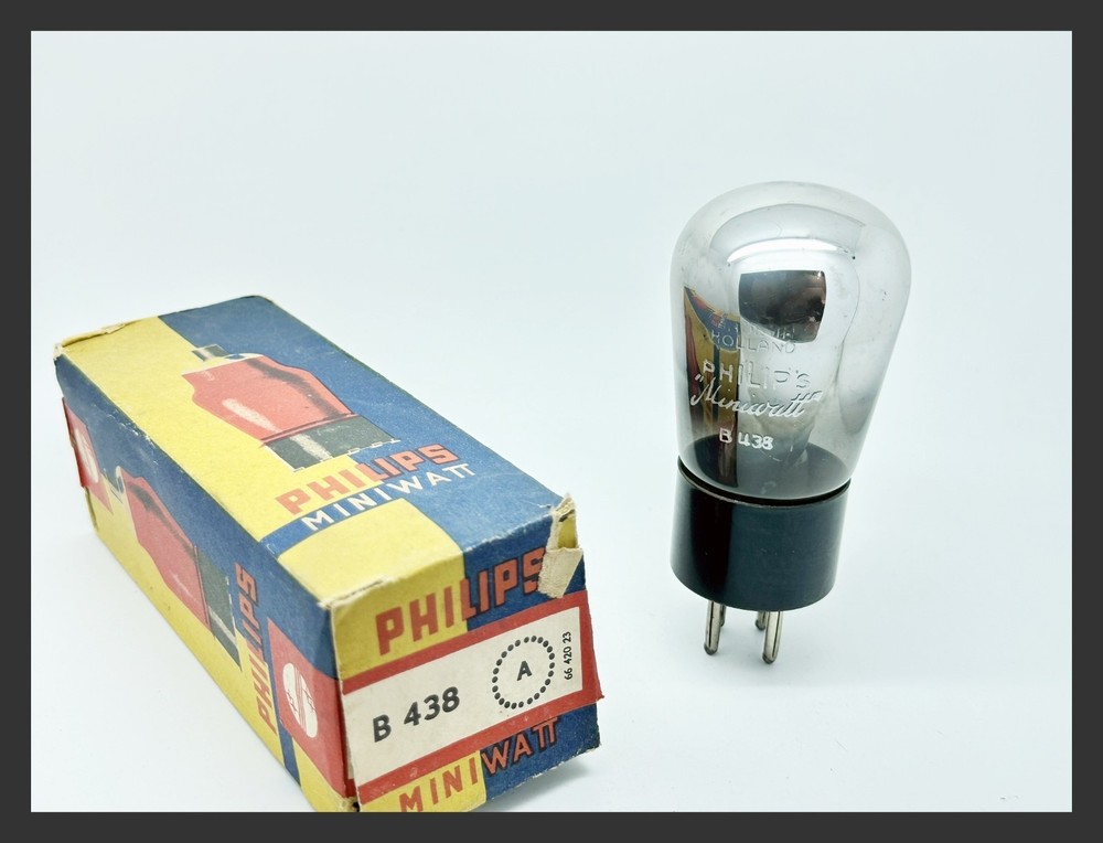 NOS Philips B438 W410 Never Used Holland Made Triode Radio Audio Vacuum Tube