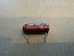 2 NOS EM Brown Drop .047uf 400v Capacitors Vintage ElMenco Guitar Amp Tone Caps