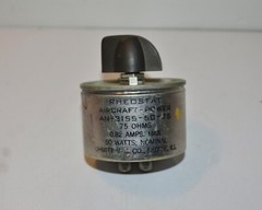 1 NOS AN-3155-50-75 Precision Aircraft power Rheostat 75 ohm 50 Watt OHMITE