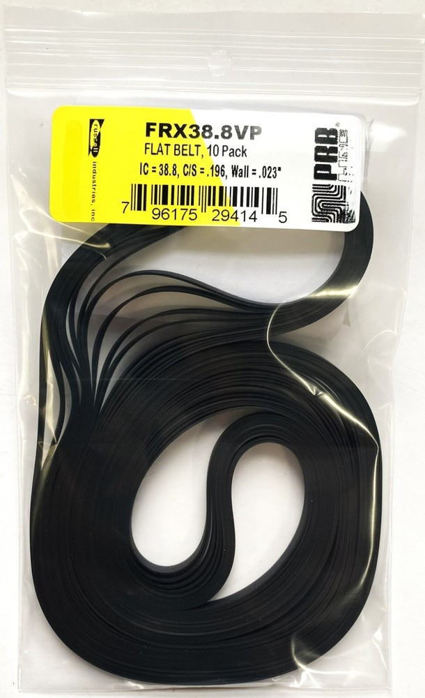PRB FRX38.8VP Flat Belts 38.8 x .196 x .023″, 985.52 x 4.978 x .5842 mm, 10 pack