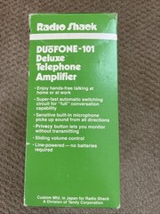 Vintage Radio Shack Duofone-101 Deluxe Telephone Amplifier 43-277 New Open Box