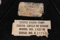 Vintage Zenith Solid State Radio Circle of Sound AM FM Model J421W Tested Good!