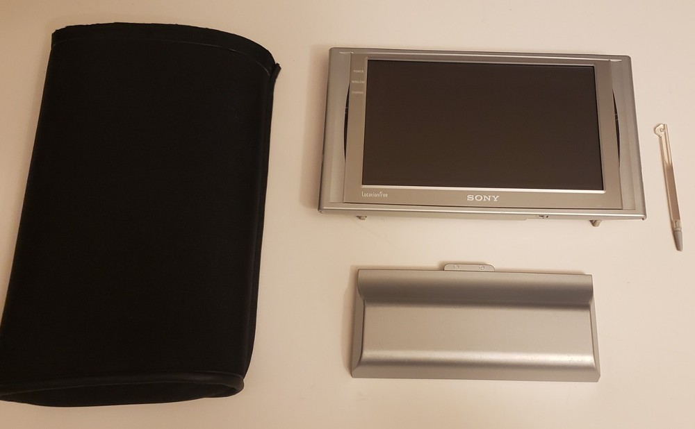 Sony LocationFree TV LF-X5M 7″ Streaming Monitor w/ Battery & Pen NO Adapter