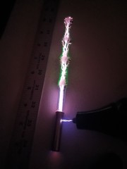 Uranium Glass Rare Element Ampule Violet Wand Tesla Coil Vacuum Tube Bulb