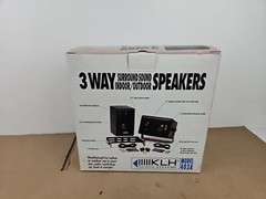 KLH 3 Way Surround Sound Indoor/Outdoor Speakers 403A NEW Open Box