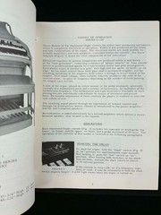 Hammond Organ A-100 Original Owners Manual Service Information Schematics Book