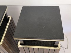 Vintage Omni Directional Sound Speakers Unbranded For Parts Or Repair