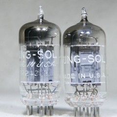 Matched Pair Tung-Sol 12AX7/ECC83 Long Plate Square Getter USA Strong