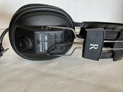 Vintage HD-3030 Stereo Mono Headphones Black Padded Volume Control Multi Jack