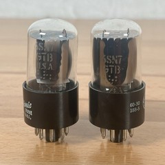 6SN7GTB MATCHED PAIR (2) GENERAL ELECTRIC FULLY TESTED NOS