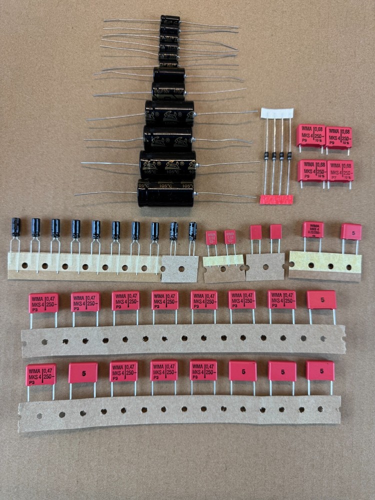 SAE Mark 1B Preamplifier COMPLETE Rebuild Kit High-Quality Preamp Recap Set