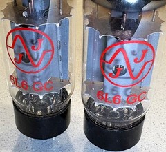 Pair of JJ 6L6 GC Power Amp Vacuum Tube Set 6L6GC