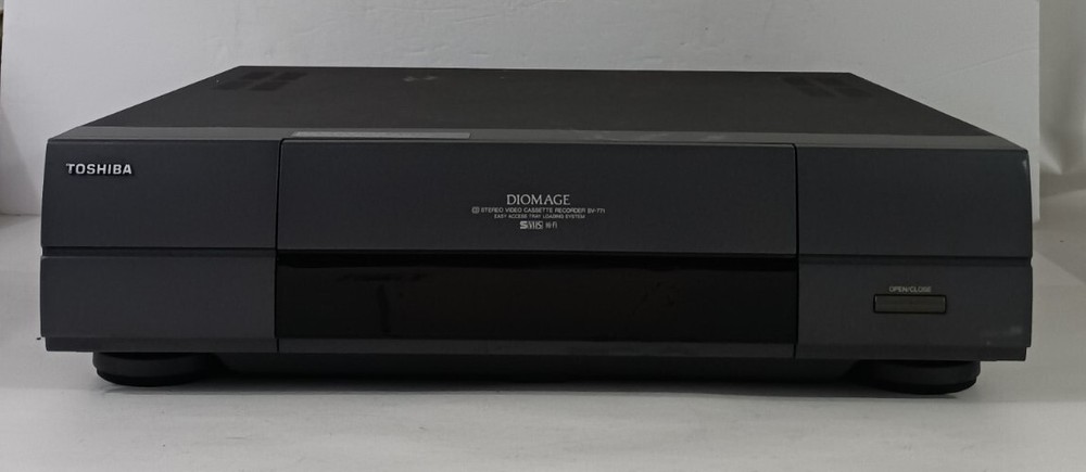 Vintage Toshiba SV-771 Diomage VCR Tray Loading System For Parts Or Repair -Rare