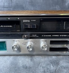 Vintage Sanyo DXL5490 4 Channel Stereo System AM/FM 8 Track Receiver TESTED