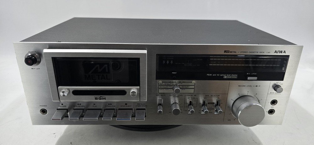 Aiwa AD-L40K Cassette Tape Deck – AS-IS – EB-19508