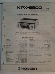 Pioneer KPX-9500 SERVICE MANUAL Component Car Stereo Cassette Deck Am/Fm Tuner