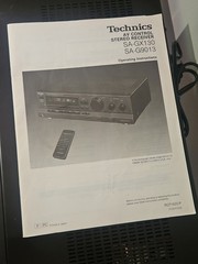 Vintage Technics SA-GX130 Receiver With Remote And Manual Fully Tested