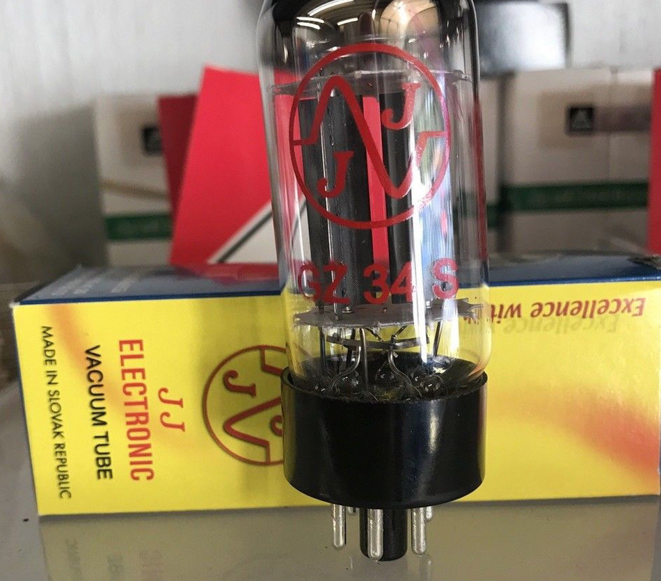 JJ Tesla GZ34 5AR4 Rectifier Tube- For Tube Amplifiers