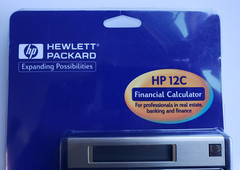 HP 12C Financial Calculator 1999 Vintage New in Package Damaged Packaging
