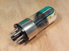Single Sylvania (National lbl) 6SN7W Metal Base NOS NIB Vacuum Tube