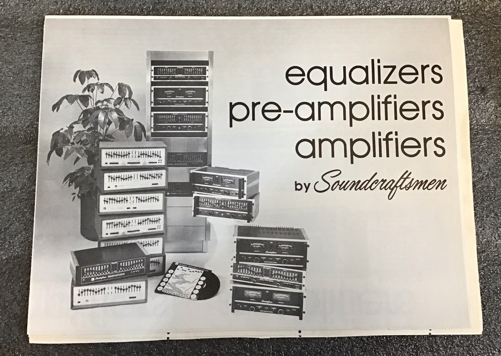 Soundcraftsmen Equalizers, Pre-amplifiers, Amplifiers Brochure With Charts*