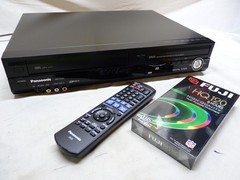 PANASONIC DMR EZ48V HiFi VCR DVD Player Recorder w/Remote HDMI *SEE VIDEO * Nice