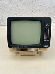 Vintage Soviet Portable Television TV ELEKTRONIKA 409 D 5” New in BOX Tested
