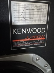 1- Vintage Kenwood JL-730W 3-Way Floor Speaker 130W Made In USA