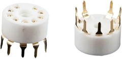 5pcs Ceramic 9 Pin B9A PCB Mount Tube Socket for 12AX7 12AT7 12AU7 E88CC 6922…