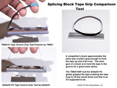Splicing Kit Open Reel Audio W/ 1/4″ YELLOW Splicing Block & Splicing Tape NEW!