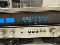 Vintage Nikko 5055 Stereo Receiver Silver Face Works Missing Buttons Part Repair
