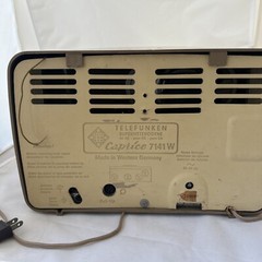 Telefunken Superheterodyne Caprice 7141W: NOT Working Western Germany