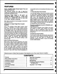 Pioneer SA-6500II Integrated Amplifier Owners Manual