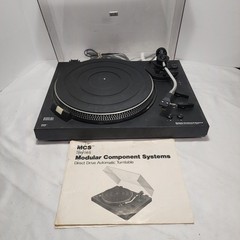 MCS (Technics) 683-6601 DIRECT DRIVE Auto Turntable w/SHURE CART + Manual JAPAN