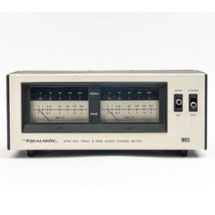 Realistic APM-200 (Model 42-2102) Vintage 1980s Analog Stereo Power Meter
