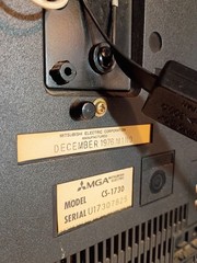 🔥1976 MGA Vintage CRT TV Retro Gaming 19” Tube RF MOD Woodgrain CLEAN 80s Color