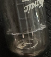 12BH7 GE Halo Getter Long Pewter Plates Tube Balanced Triodes Tests NOS NIB Rare