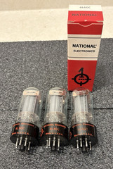 Lot Of 3 National Electronics 6L6GC Power Tubes Gray Plates Tested