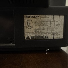VINTAGE SHARP Linytron 13C-M100 13″ ANALOG CRT COLOR TV Gaming 1993 W/ Remote