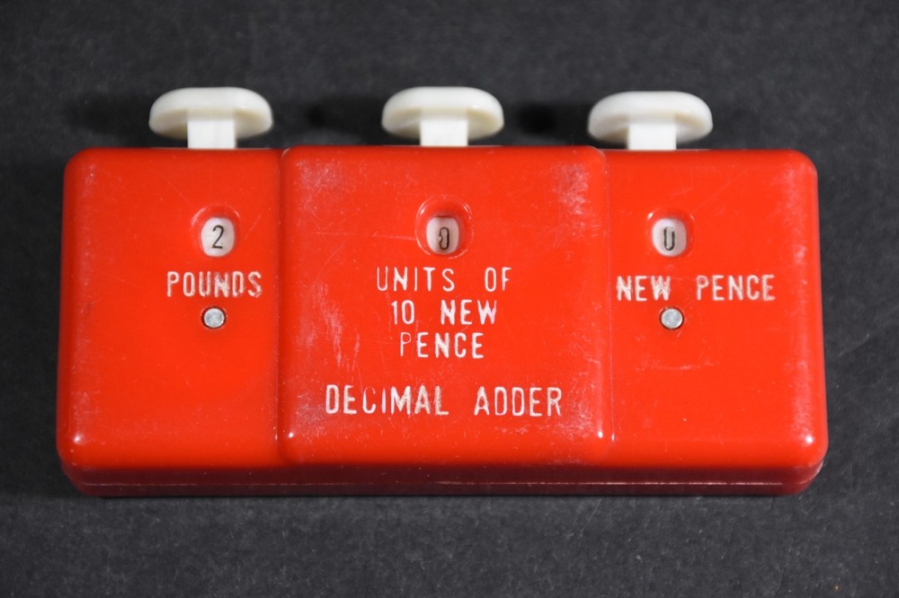 UK United Kingdom 1971 New Pence Decimal Adder – Working
