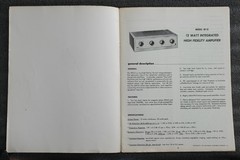 Original Instrustion Manual for EICO HF-12 Amplifier