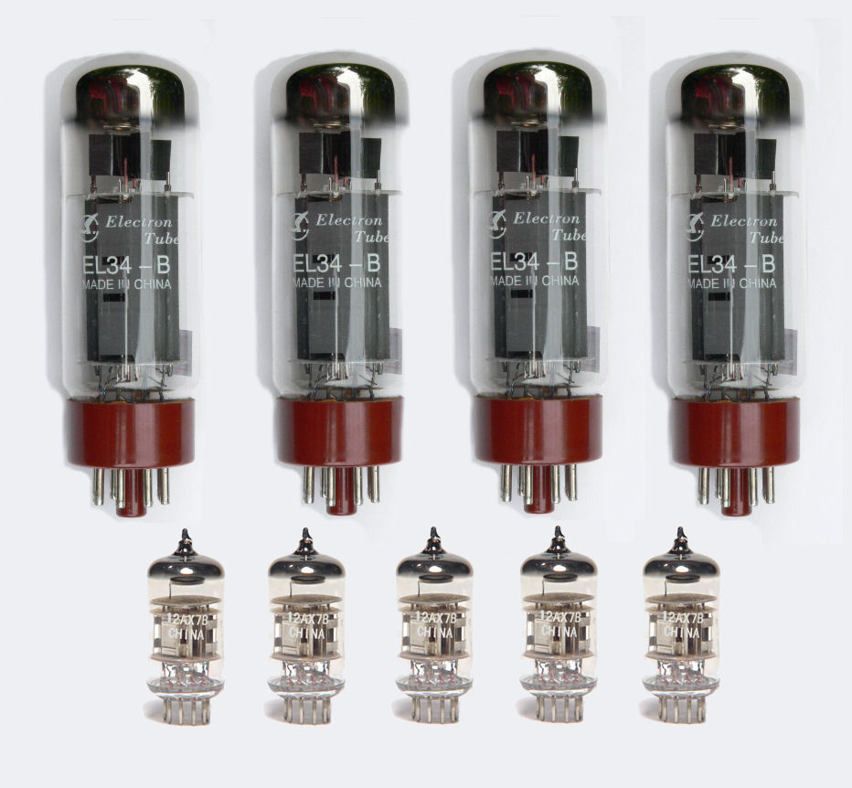 EL34/12AX7/ECC83 Valve kit for JVM210/410/2210/4211 Marshall guitar amplifiers