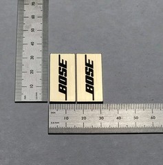 Bose Speaker Badge Logo Emblem Brushed Gold With Self Stick Adhesive